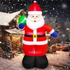 Christmas Inflatables 8 FT Santa Claus Outdoor Decorations, Inflatable